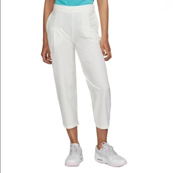 New Nike golf flex woven crop pants off white $90 - Picture 3 of 10